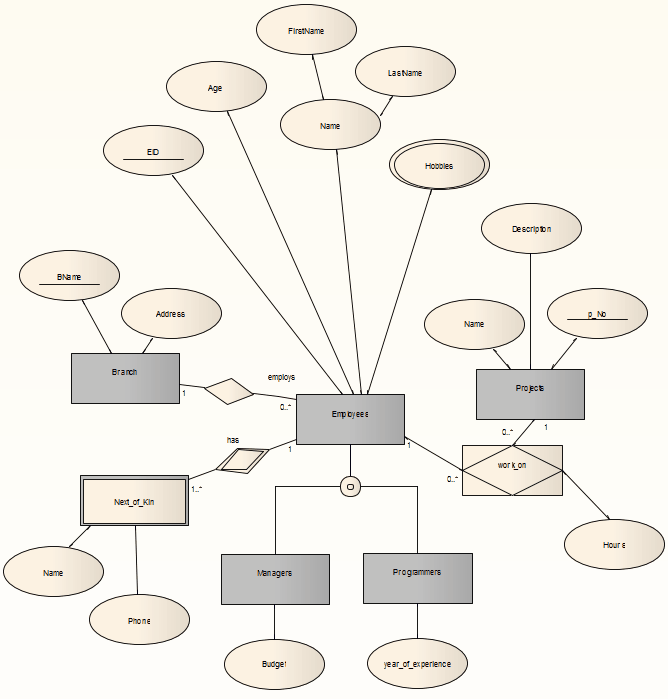 entity relationship diagram